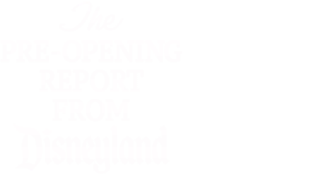 Het voorbereidingsverslag van de opening van Disneyland