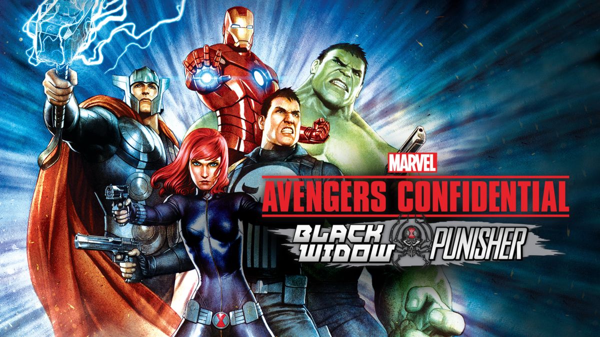 movie poster for Avengers Confidential: Black Widow & Punisher
