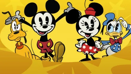 Mickey a priatelia  Background Image