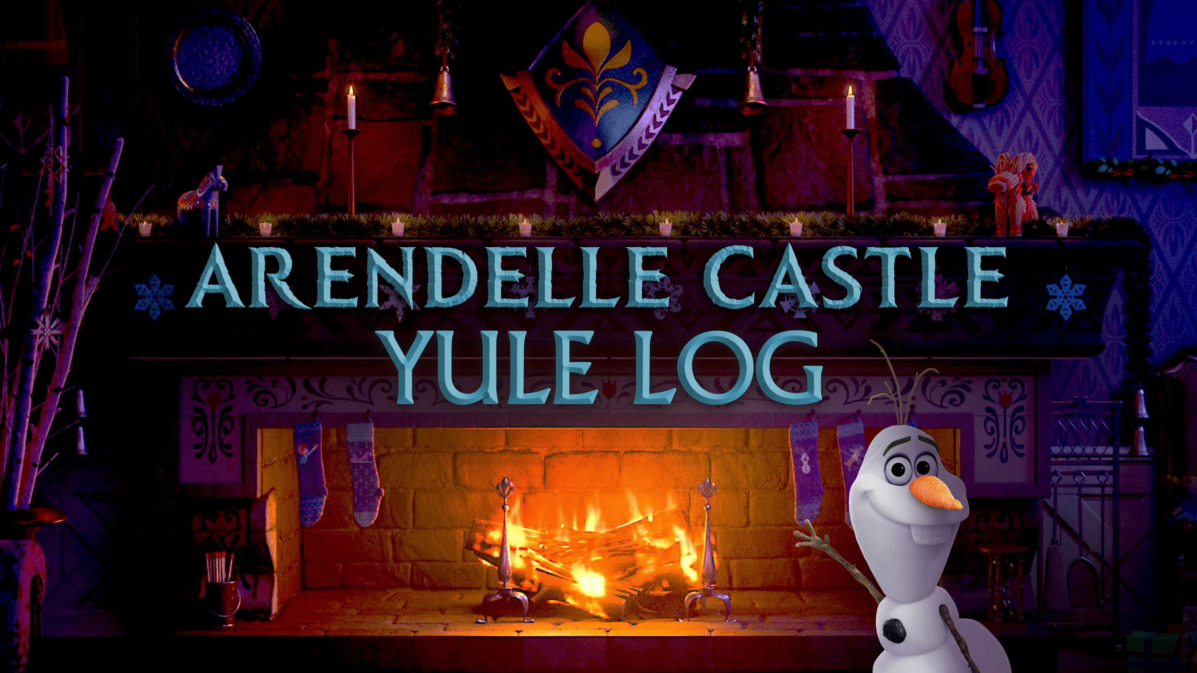 Watch Arendelle Castle Yule Log | Full 