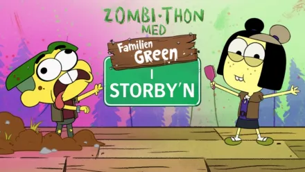 thumbnail - Zombi-Thon med Familien Green i Storby'n