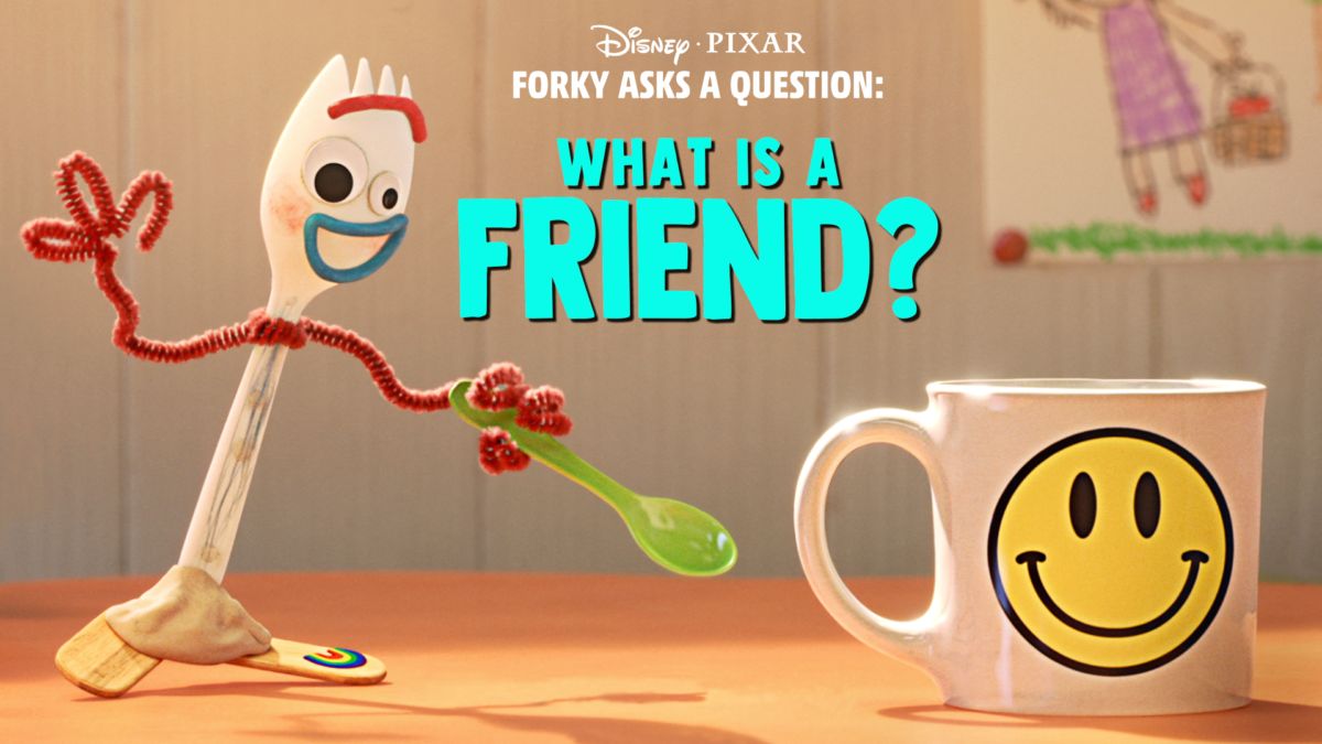 Watch forky asks a question what is a friend disney 