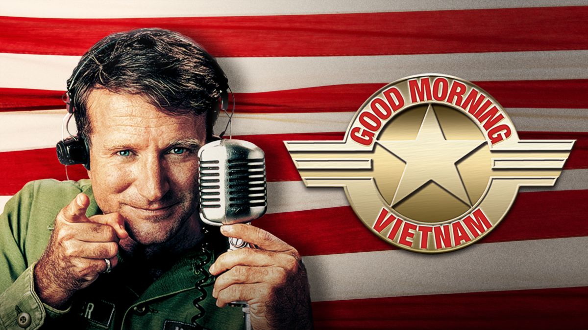 Good morning vietnam fortunate son будильник. Робин Уильямс доброе утро Вьетнам. Робин Маклорин Уильямс.