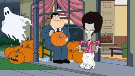 thumbnail - American Dad S7:E3 Lilla bästa skräckhuset i Langley Falls