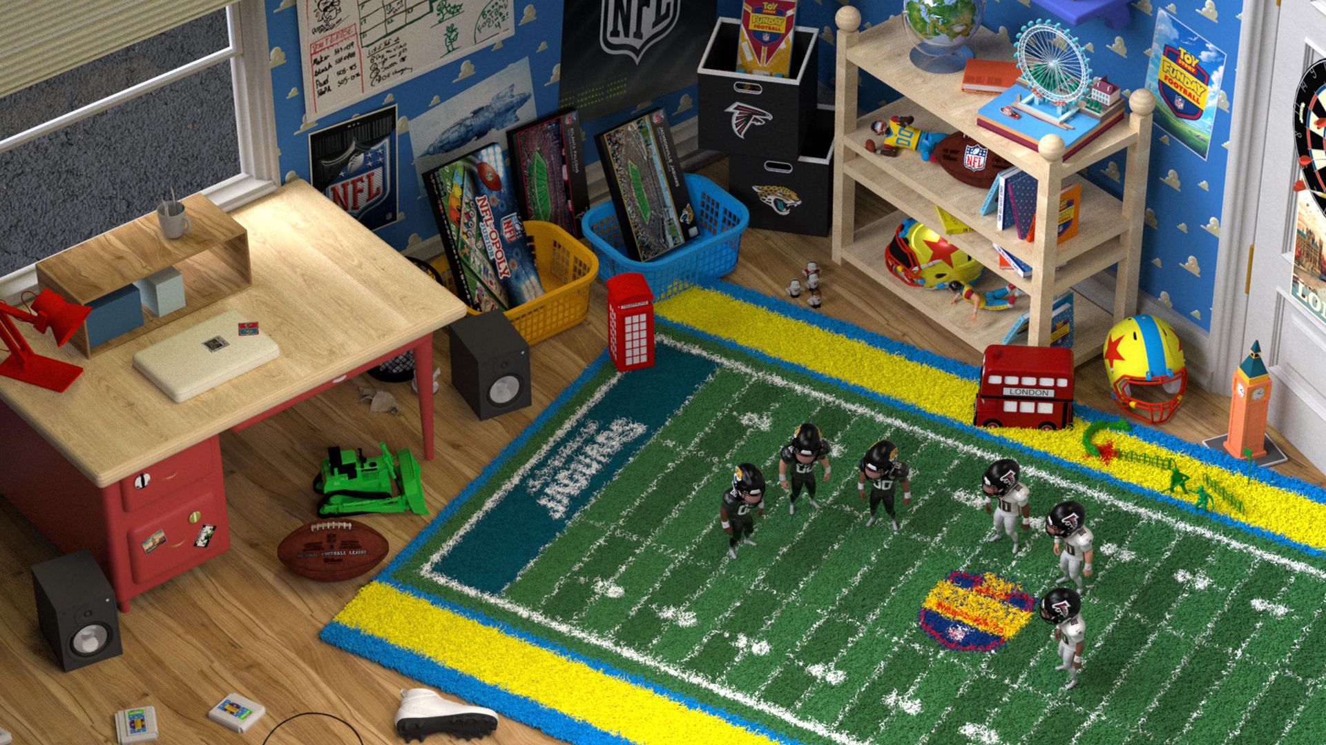 FALCONS AND JAGUARS IN LONDON  NFL Toy Story Funday Football 