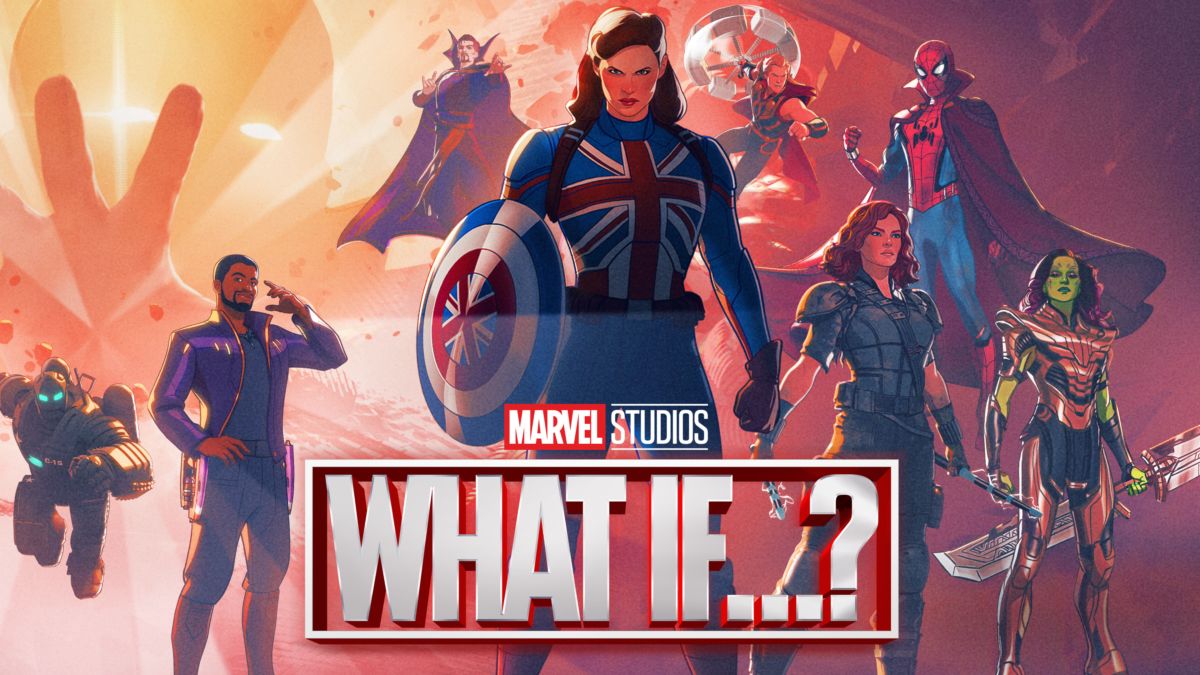 Ein Werbebild für Marvels Was wäre wenn...? auf Disney Plus