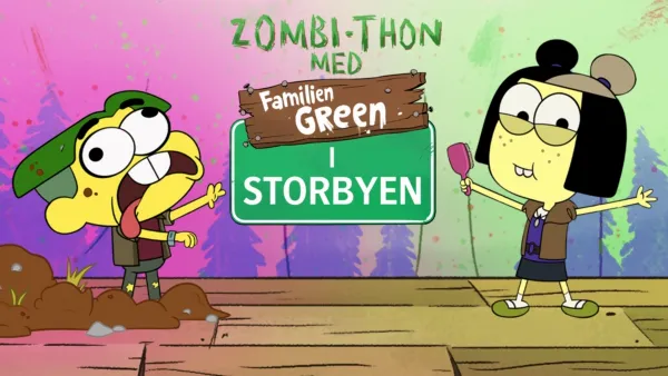 thumbnail - Zombi-Thon med Familien Green i storbyen