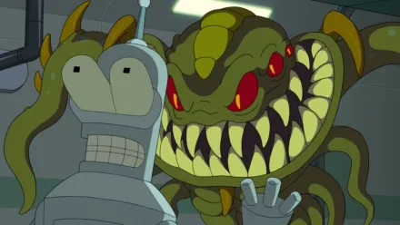 thumbnail - Futurama S10:E11 Morderstwo w Planet Express