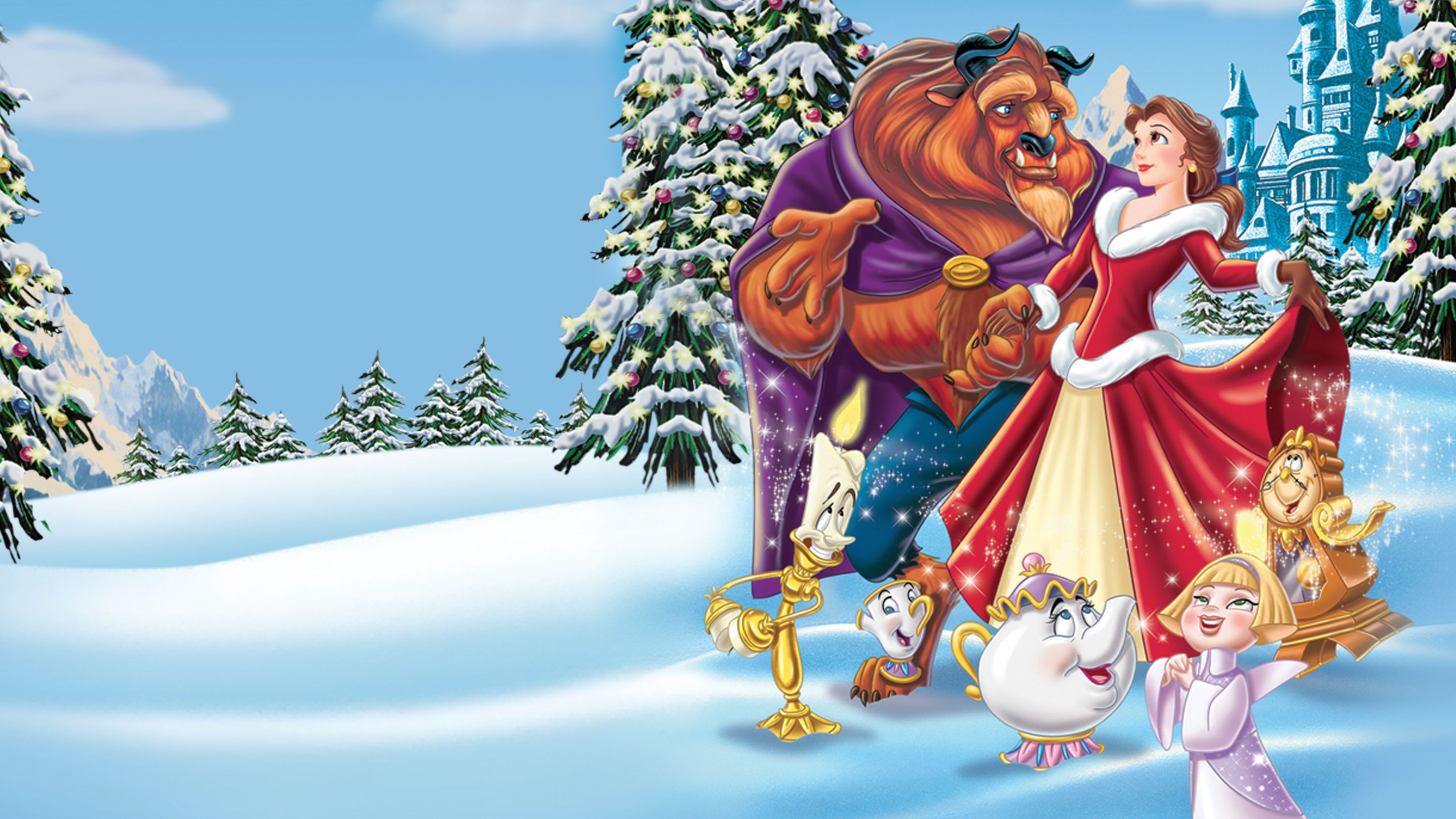 Christmas Beauty and the Beast Disney Xmas Men And Women Christmas