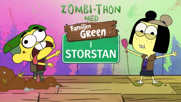 thumbnail - Zombi-Thon med Familjen Green i storstan