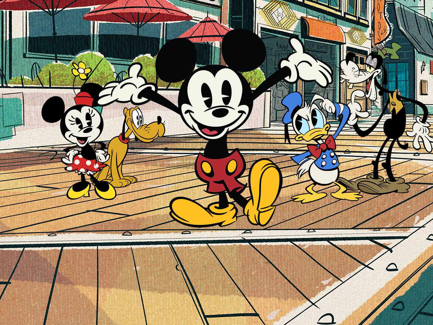 mickey mouse overall shorts