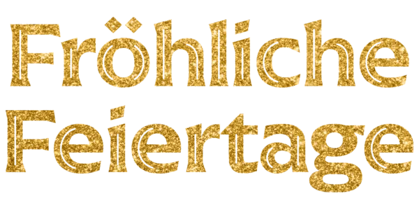 Fröhliche Feiertage Title Art Image