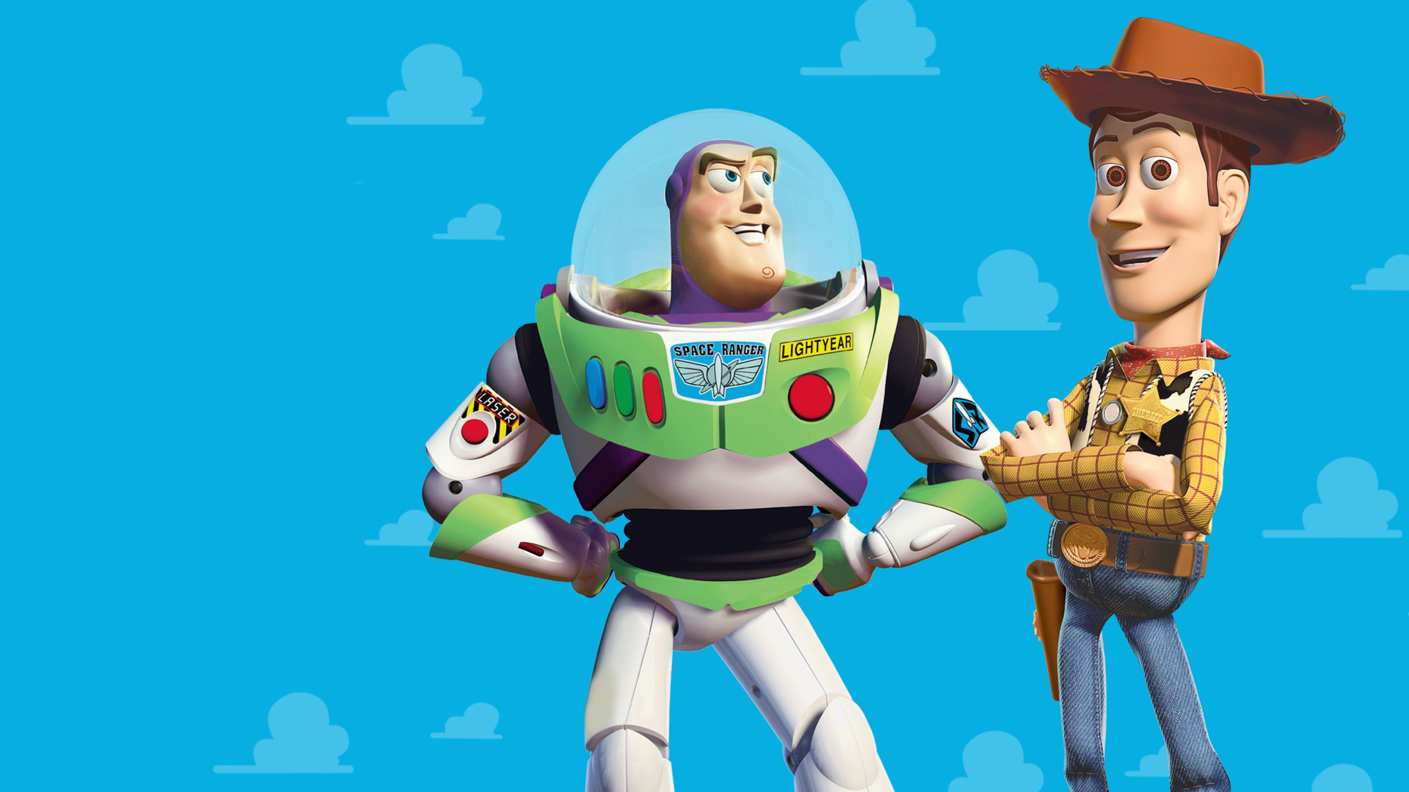 Toy story, Computer animated film where toys come to life when humans were not present. It shows the relationship between the cowboy doll and the astronaut toy. 