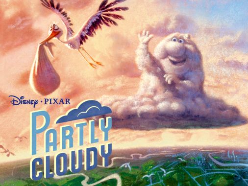 Partly Cloudy Pixar Poster