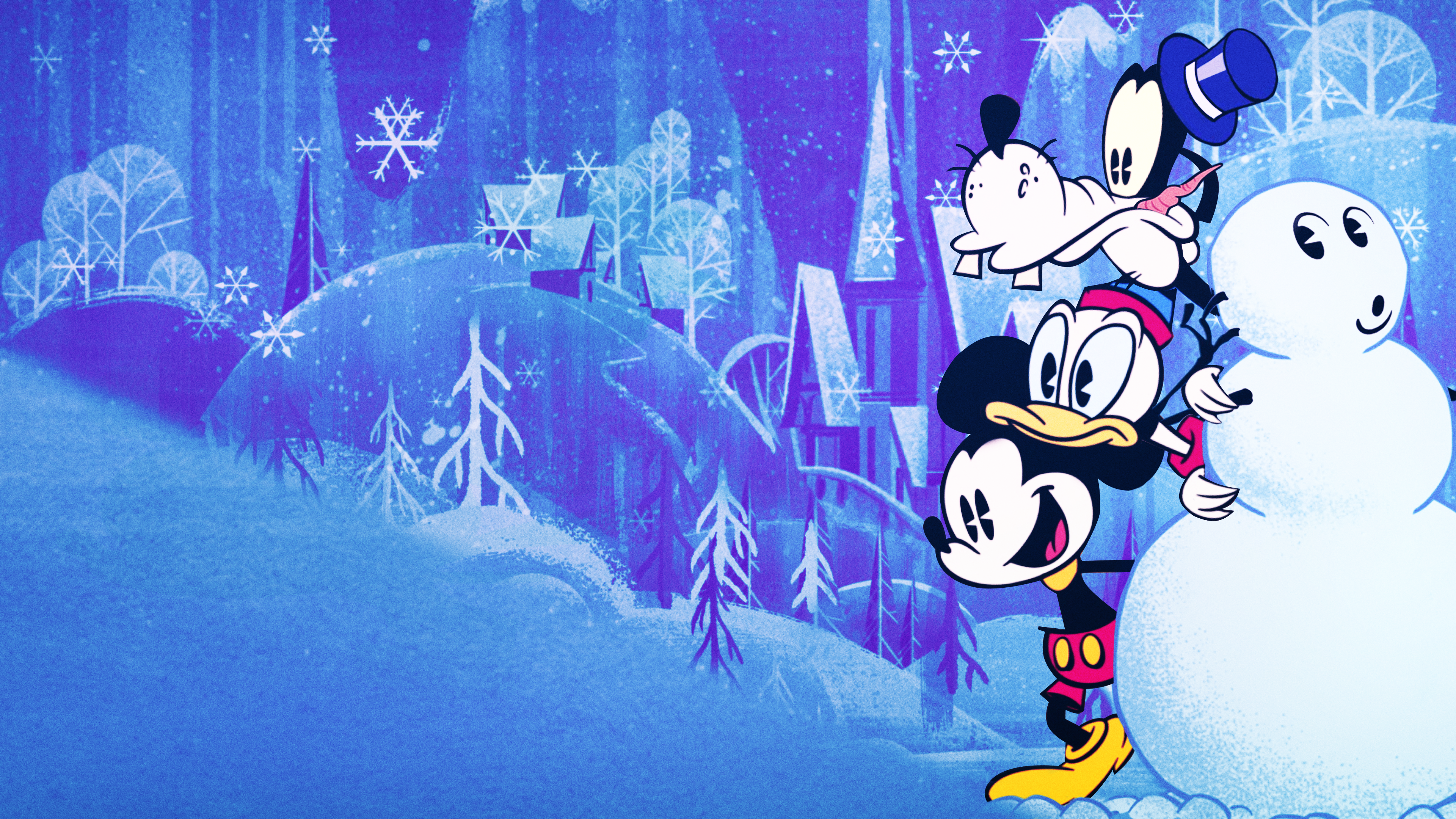 Ein wunderbarer Winter mit Micky Maus