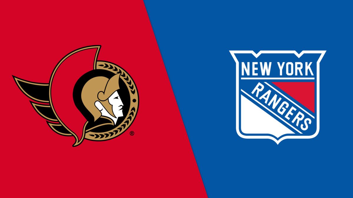 ottawa senators v new york rangers